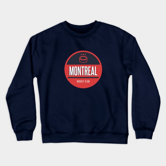 Montreal retro hockey Crewneck Sweatshirt by BVHstudio
